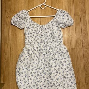Hollister Ruched Waist Floral Dress